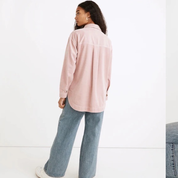 Madewell Blush Corduroy Jacket Corduroy Yorkway Shirt-Jacket size XS fall wear - Picture 3 of 12